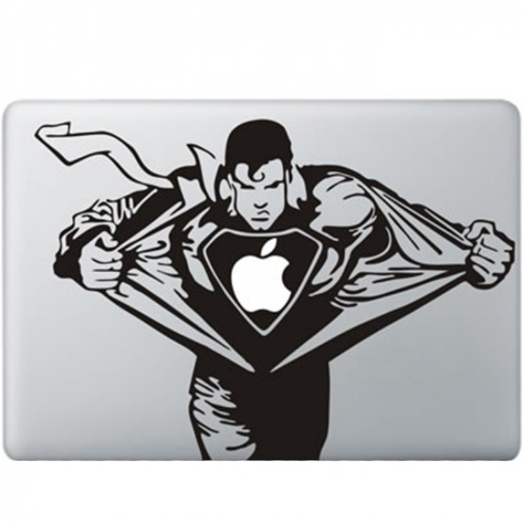 Superman MacBook Aufkleber Schwarz MacBook Aufkleber