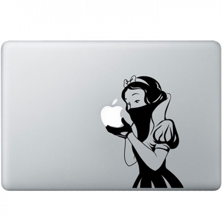 Schneewittchen Bandit MacBook  Aufkleber Schwarz MacBook Aufkleber