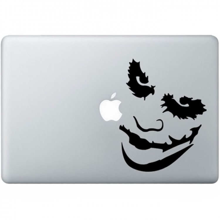 Batman Joker (2) MacBook Aufkleber Schwarz MacBook Aufkleber