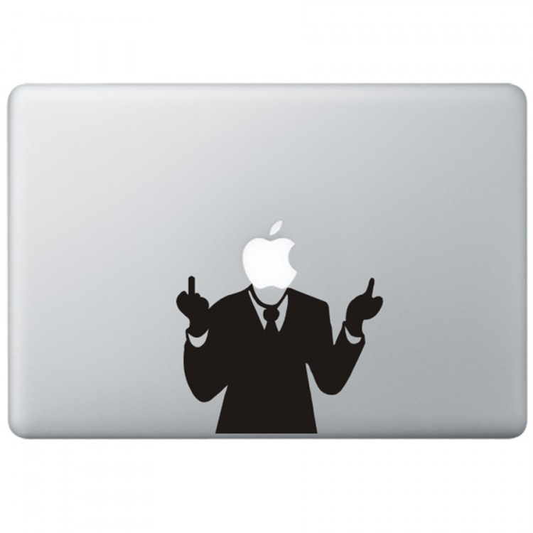 Mr. Screw You MacBook Aufkleber Schwarz MacBook Aufkleber