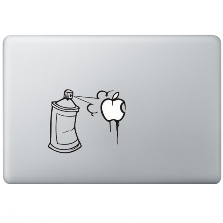 Graffiti MacBook  Aufkleber Schwarz MacBook Aufkleber