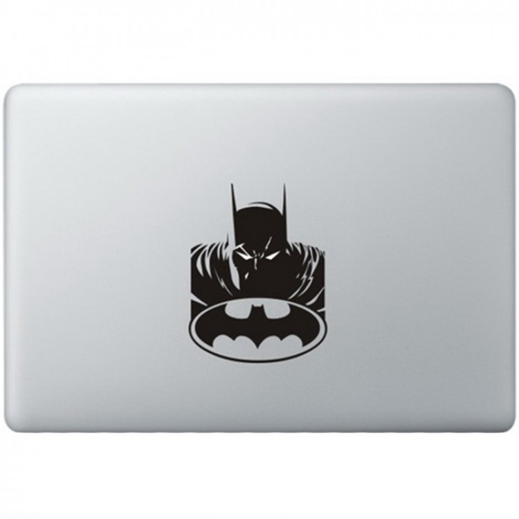 Batman Logo (2) MacBook Aufkleber Schwarz MacBook Aufkleber