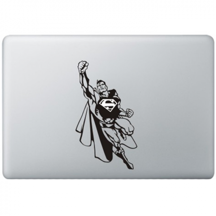 Superman (2) MacBook Aufkleber Schwarz MacBook Aufkleber