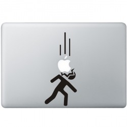 Fallenden Äpfel MacBook Aufkleber