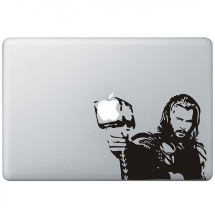 Thor MacBook Aufkleber Schwarz MacBook Aufkleber