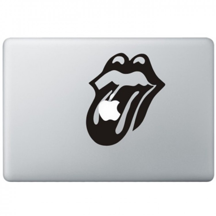 The Rolling Stones MacBook  Aufkleber Schwarz MacBook Aufkleber