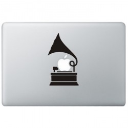 Grammofoon MacBook Sticker