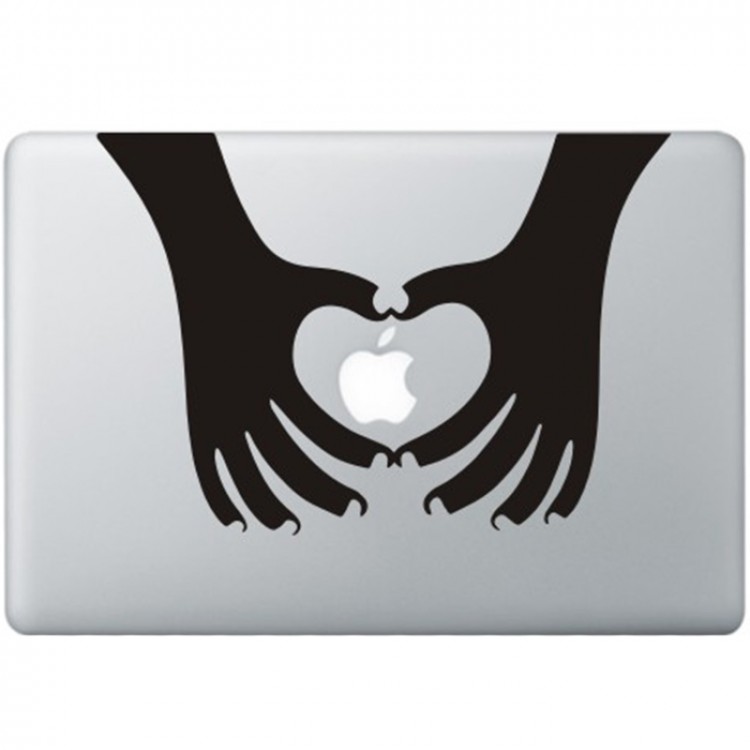 Apple Liebe  MacBook Aufkleber Schwarz MacBook Aufkleber