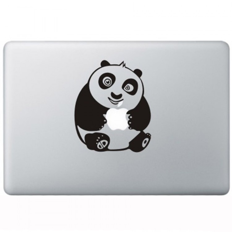 Kung Fu Panda MacBook  Aufkleber Schwarz MacBook Aufkleber