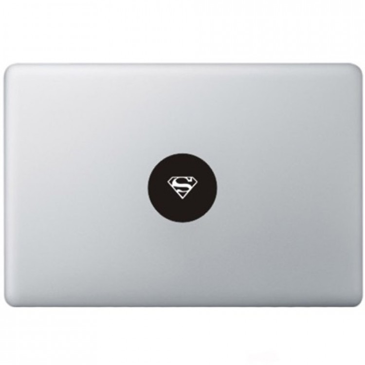 Superman Logo Macbook Aufkleber Schwarz MacBook Aufkleber