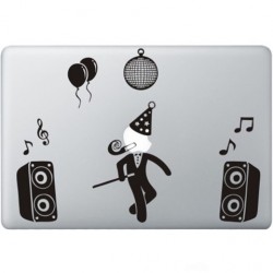 Party Guy  Macbook Aufkleber