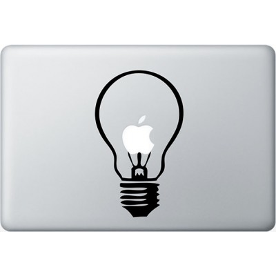 Lampe MacBook  Aufkleber Schwarz MacBook Aufkleber